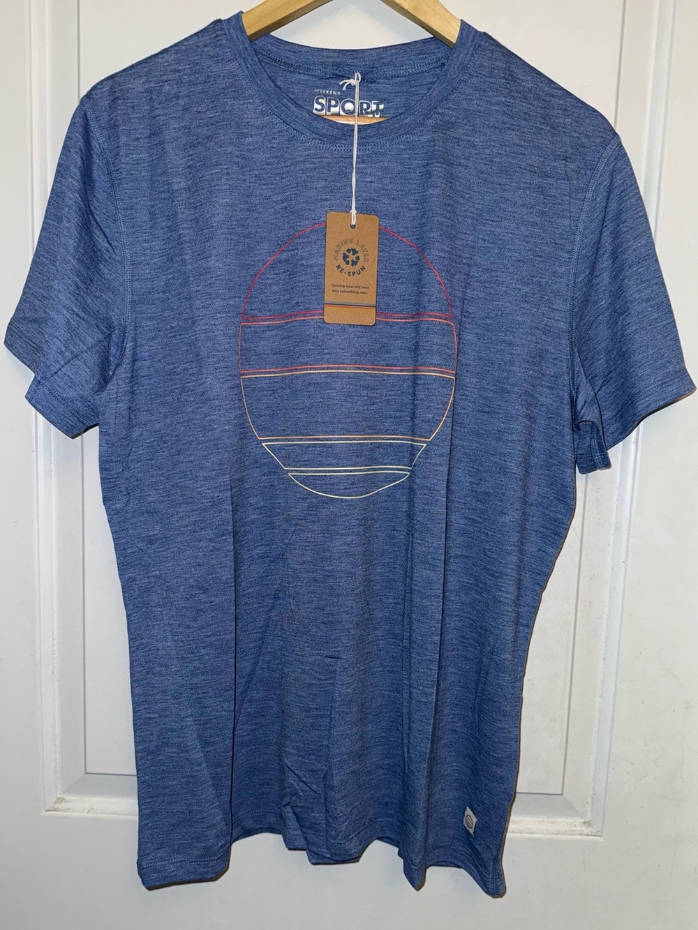 Marine Layer Respun Weekend Sport "Air Tee" in Bright Cobalt